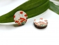 Preview: Mohnblumen 3D Holz Scheiben Ohrstecker poppy